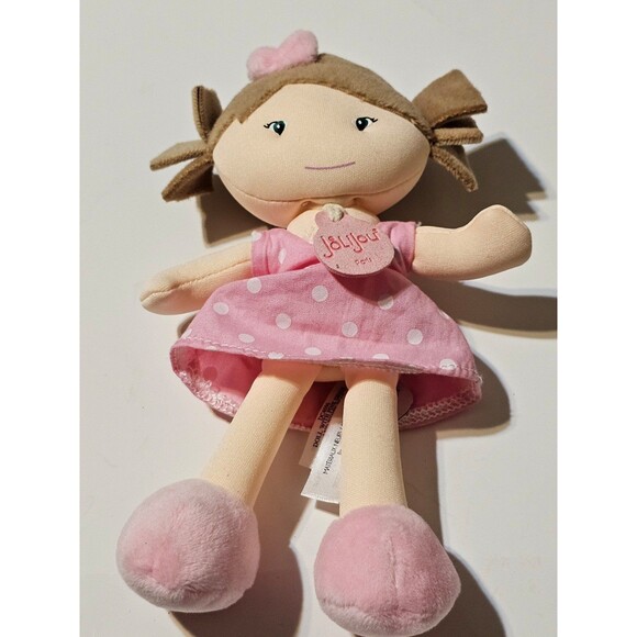 Jolijou Doudou et Compagnie Paris Little Miss Mille Bonbon Doll Pink Dress 7.5" - Picture 9 of 10